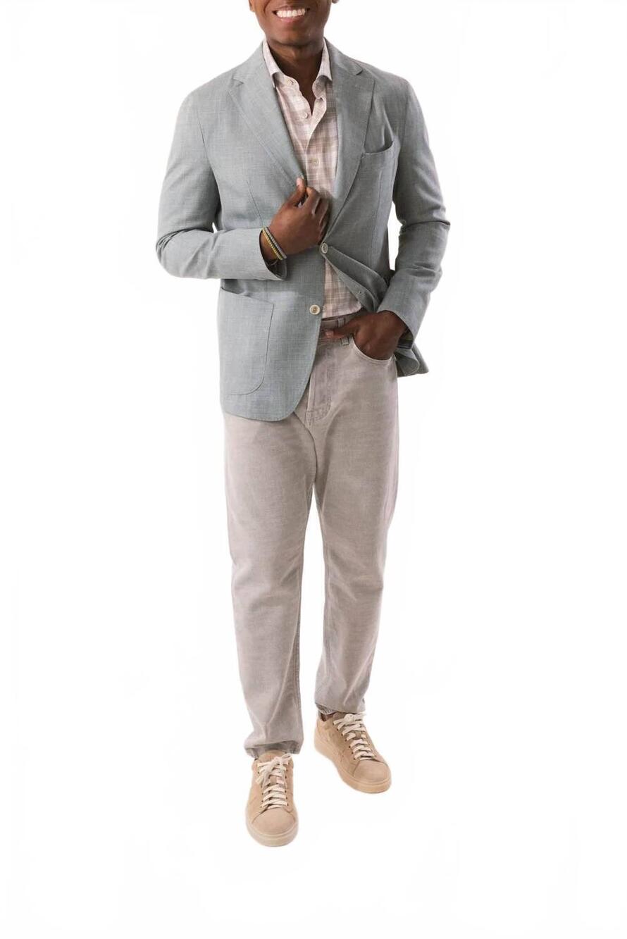NEW ELEVENTY single breasted blazer in military